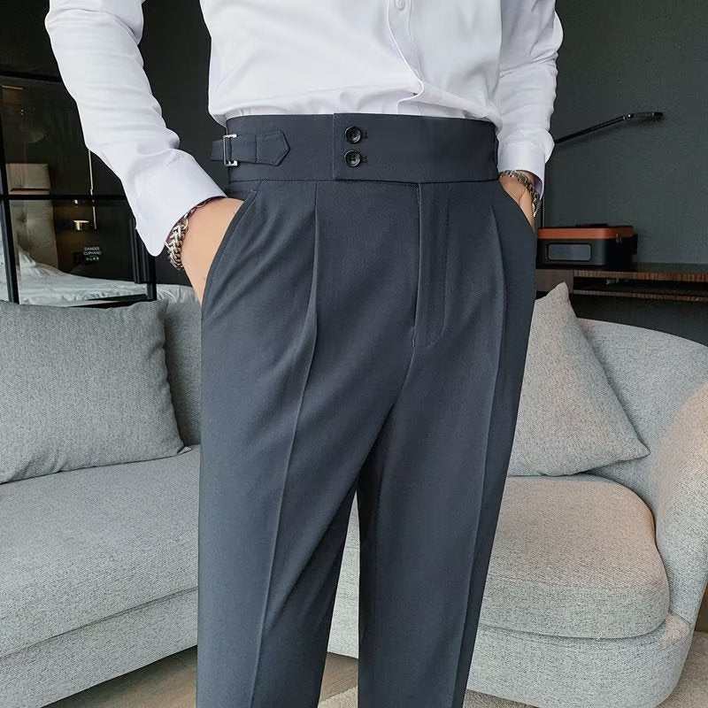 Old Money Style High Waist Trousers