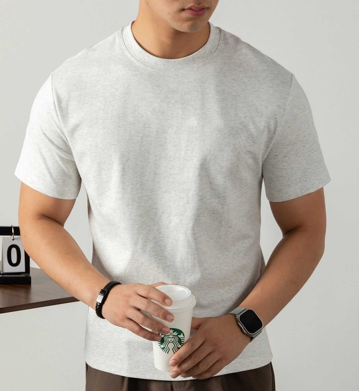 Short-sleeved T-shirt For Men (Cotton)