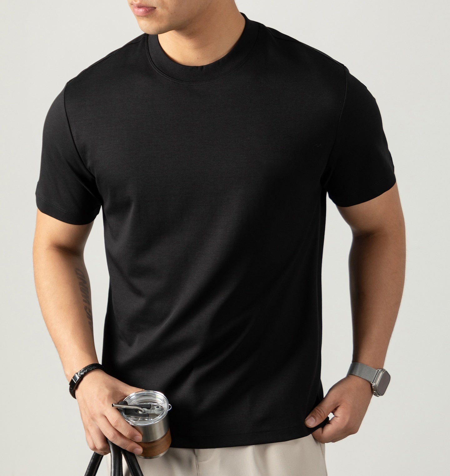 Short-sleeved T-shirt For Men (Cotton)