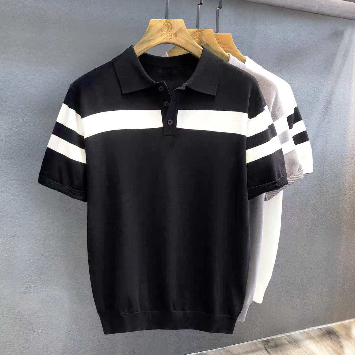 Polo Shirt Lapel Short-sleeved Sweater