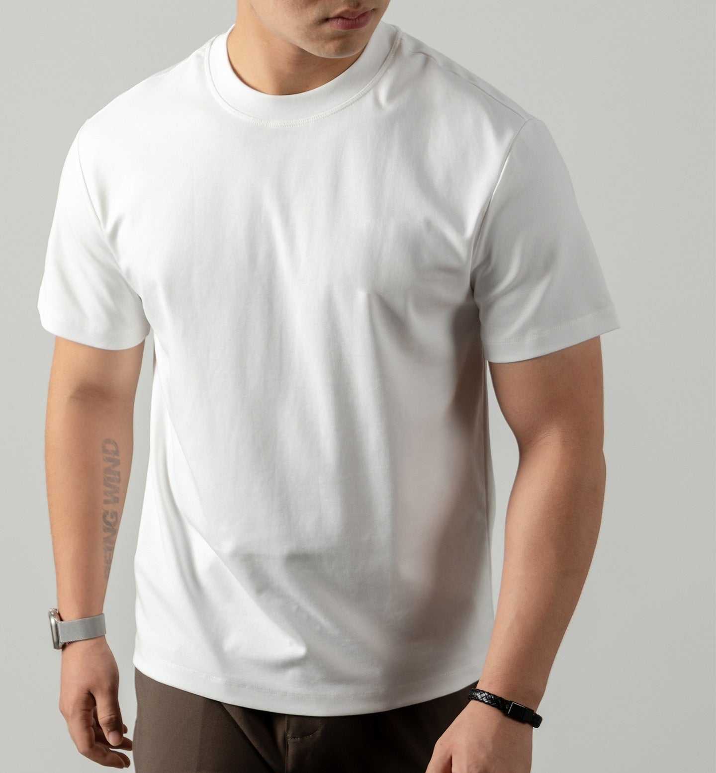 Short-sleeved T-shirt For Men (Cotton)