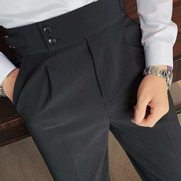 Old Money Style High Waist Trousers