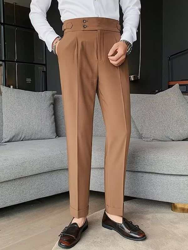 Old Money Style High Waist Trousers
