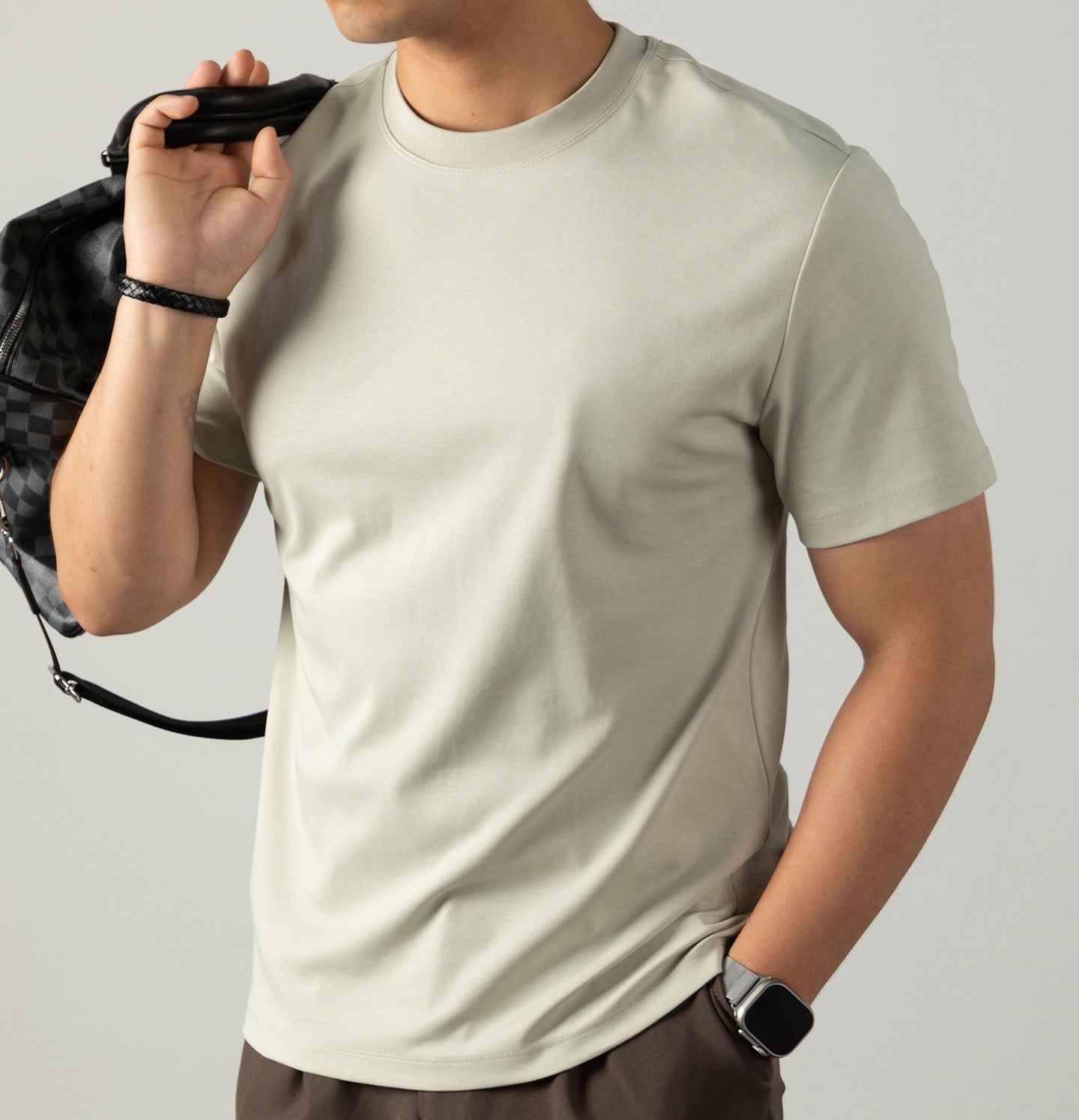 Short-sleeved T-shirt For Men (Cotton)