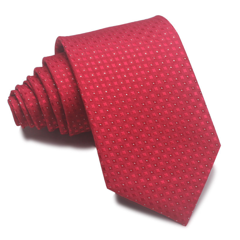 8CM Polyester Jacquard Striped Tie