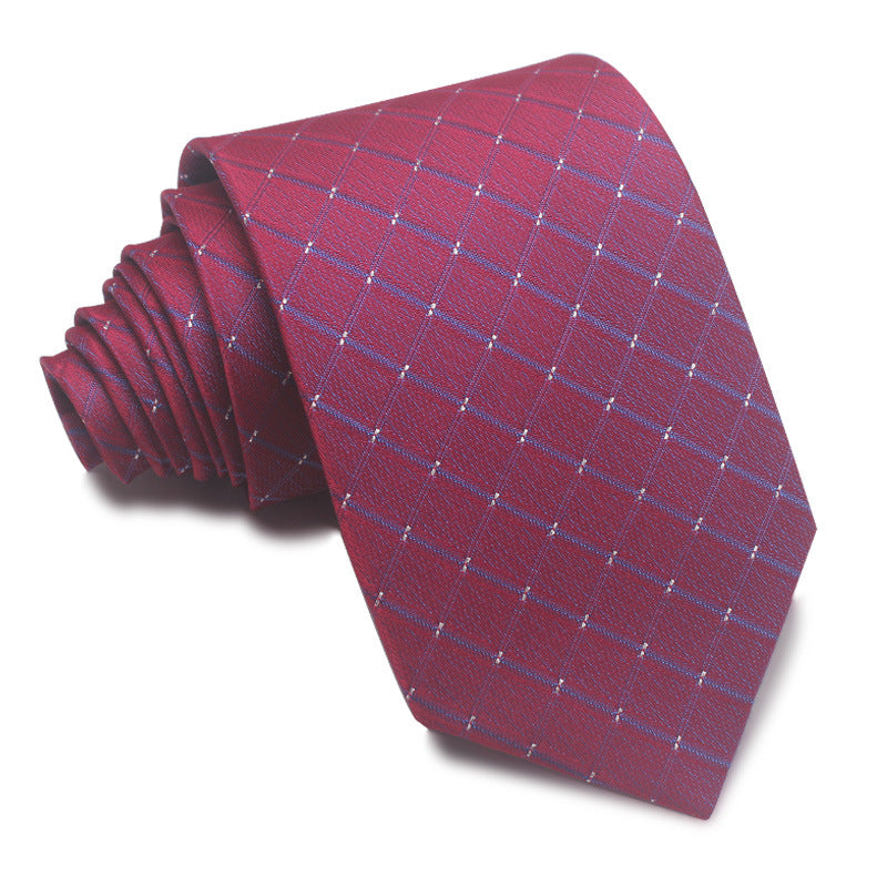 8CM Polyester Jacquard Striped Tie