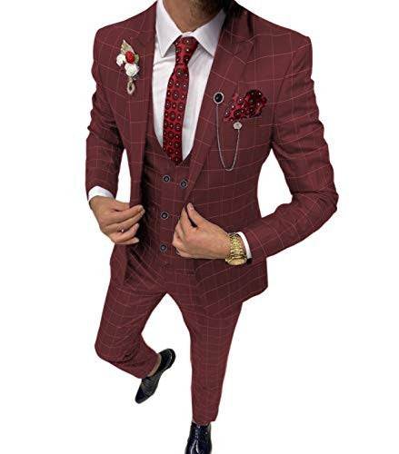 Simple Versatile Lattice Three-piece Suit