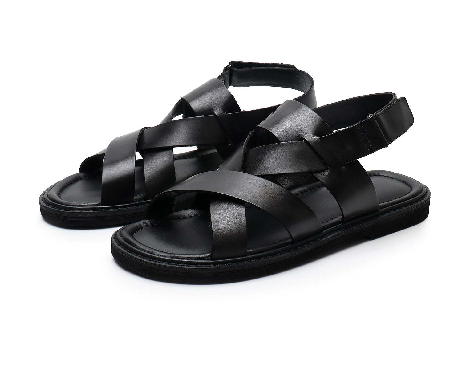 Summer Genuine Leather Casual Sandals Men