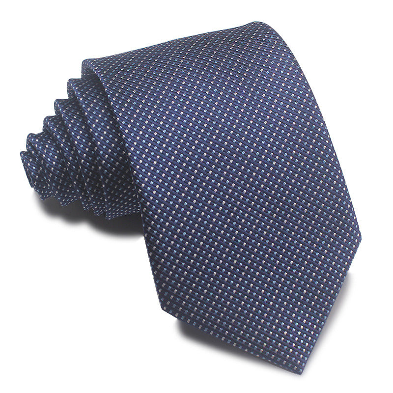 8CM Polyester Jacquard Striped Tie