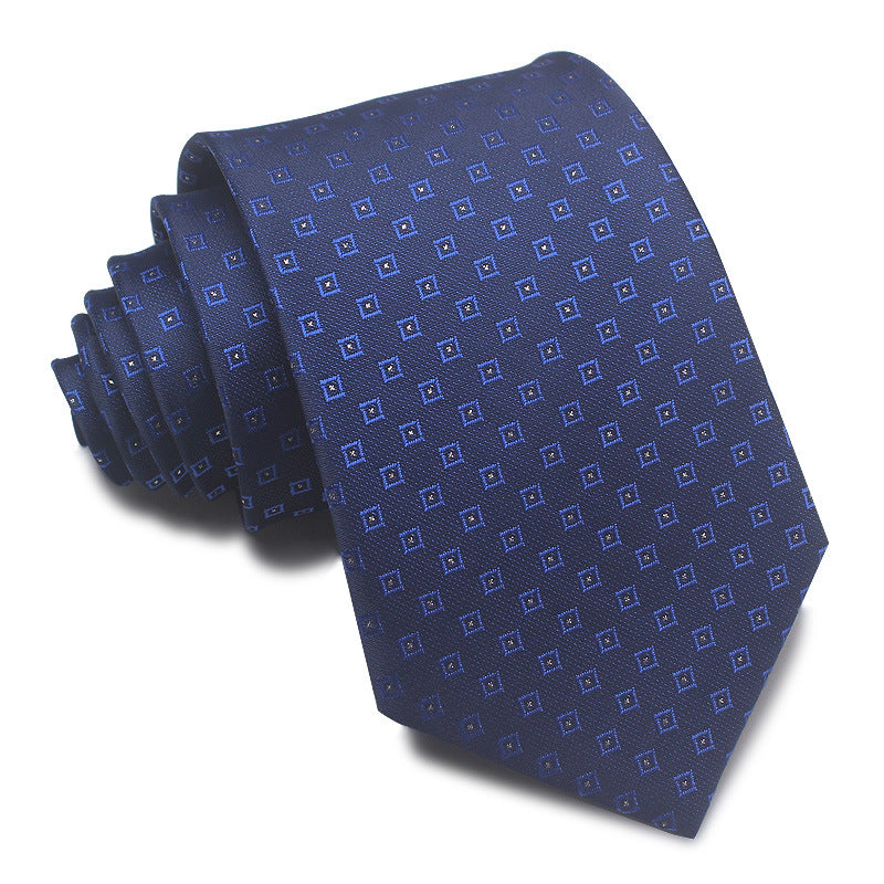 8CM Polyester Jacquard Striped Tie