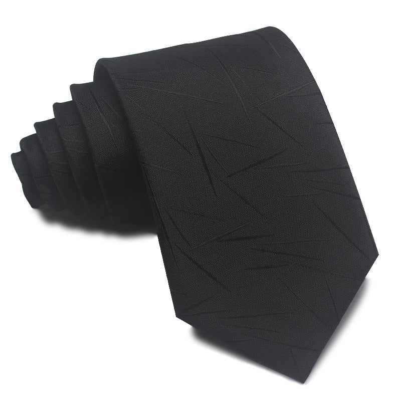 8CM Polyester Jacquard Striped Tie