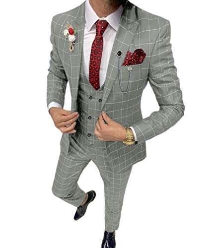 Simple Versatile Lattice Three-piece Suit