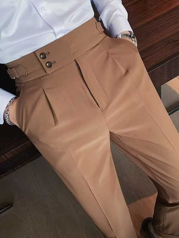 Old Money Style High Waist Trousers