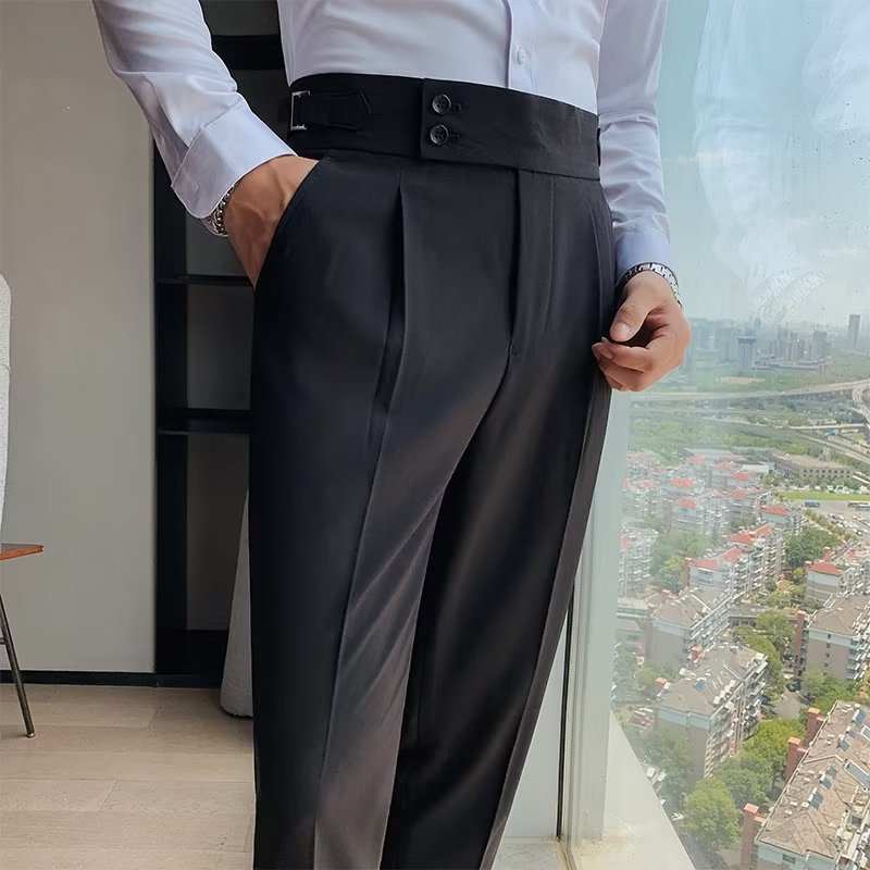 Old Money Style High Waist Trousers