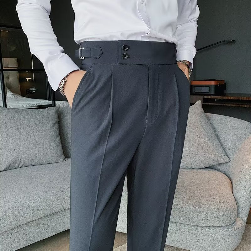 Old Money Style High Waist Trousers