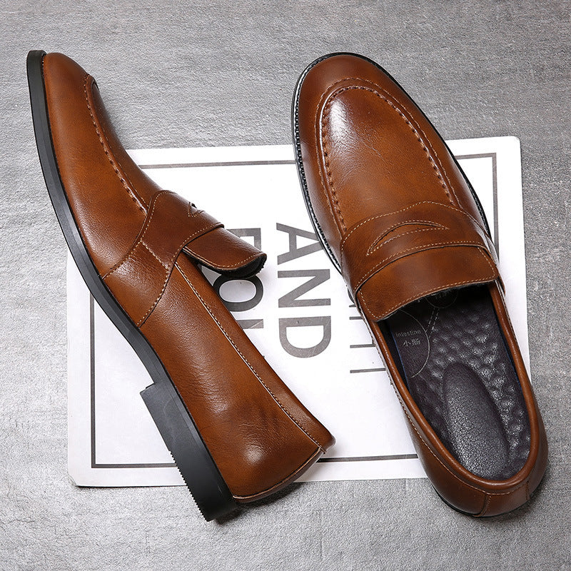 Casual British set of leather shoes