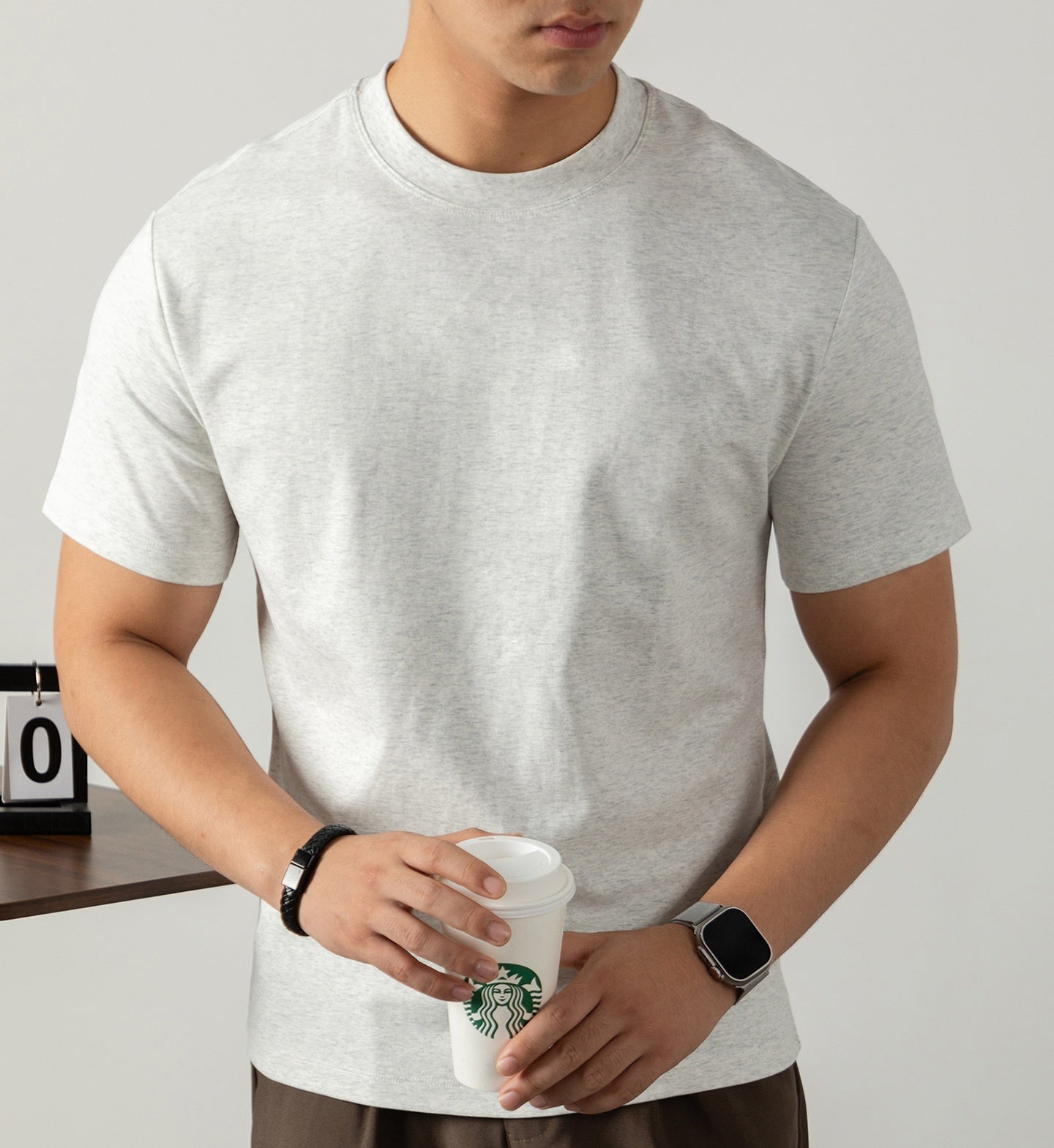 Short-sleeved T-shirt For Men (Cotton)