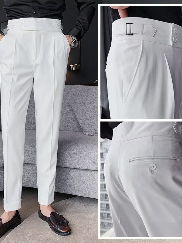 Old Money Style High Waist Trousers