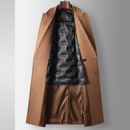 Down Liner Warm Woolen Coat