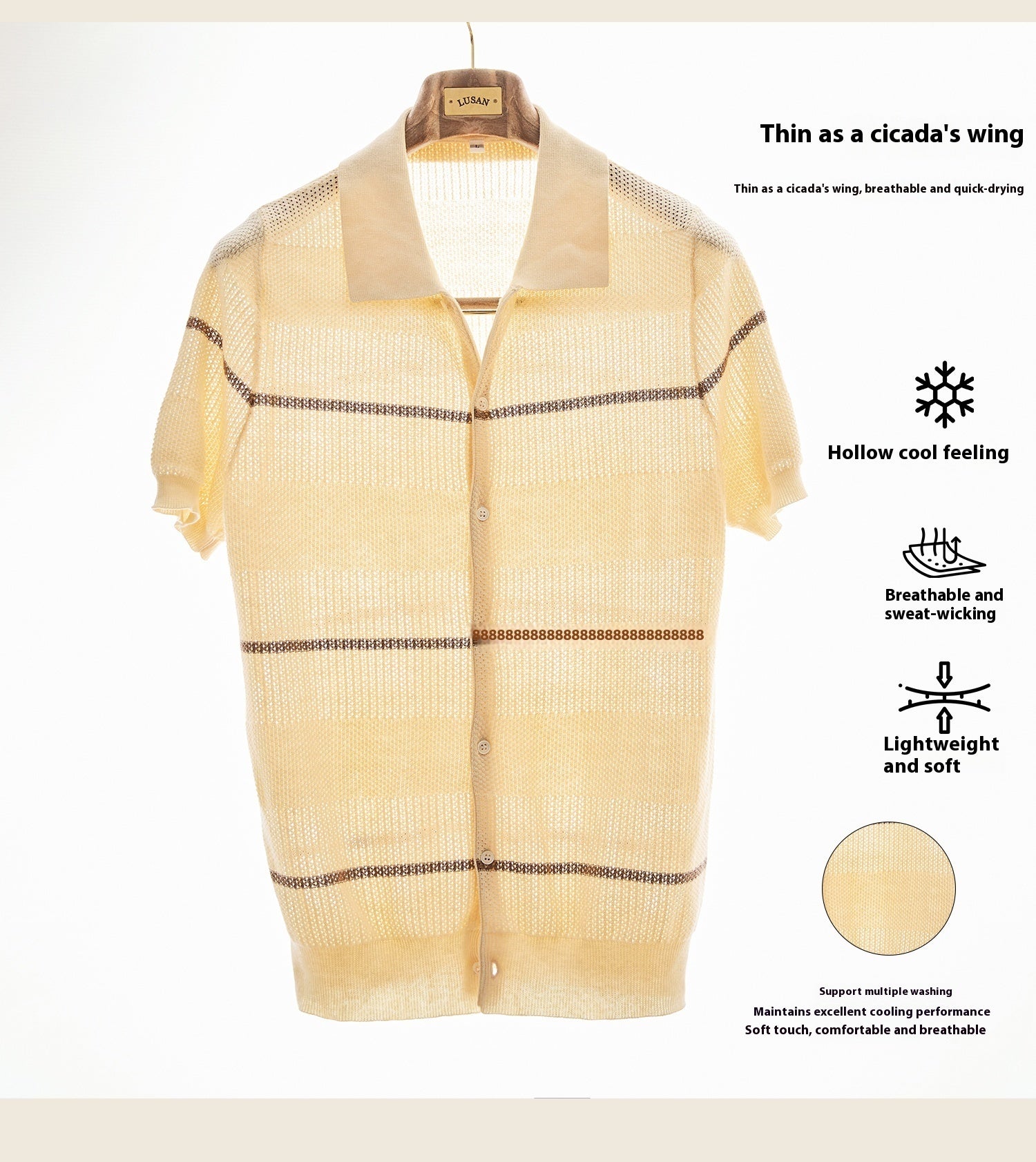 Cotto/ Linen Short Sleeve Knitted Cardigan