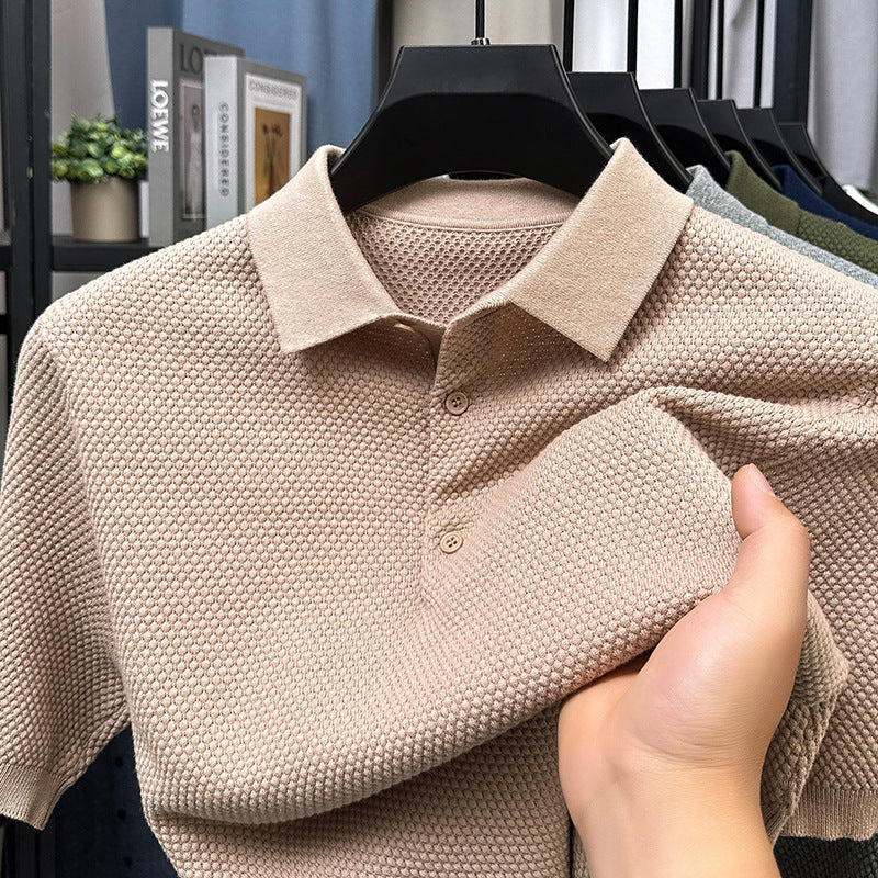 Loose Cotton Sweater Short Sleeve