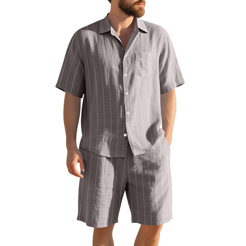 Beach Shorts Two-piece Set (Linen)