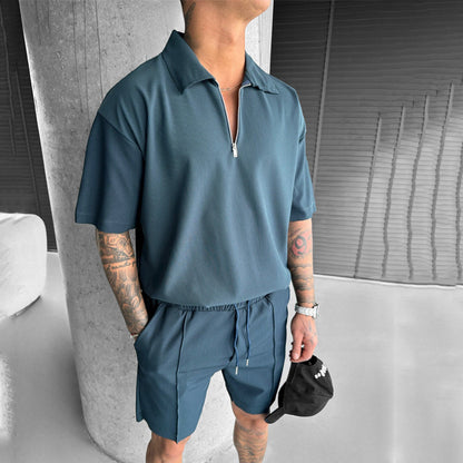 Polo Casual Sleeve / Drawstring Shorts Men&