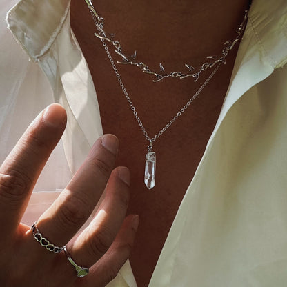 Double Layer Twin Clavicle Chain All-match Men