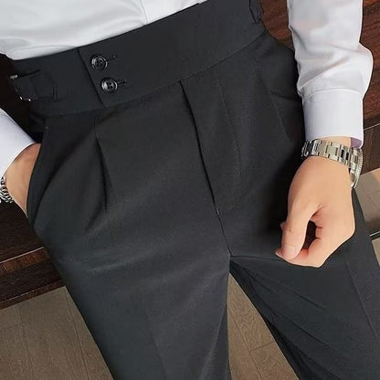 Old Money Style High Waist Trousers