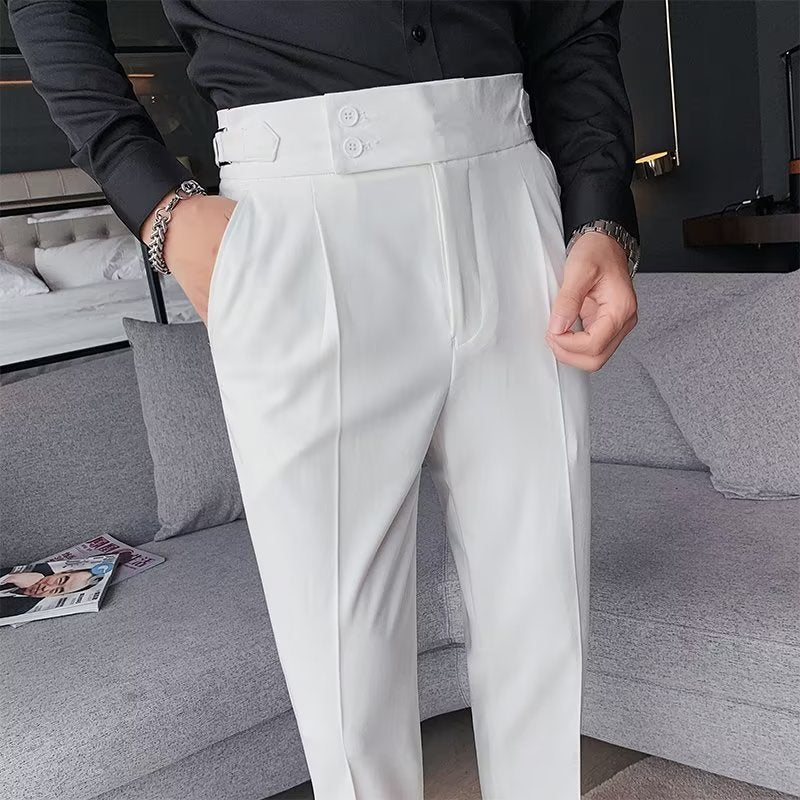 Old Money Style High Waist Trousers
