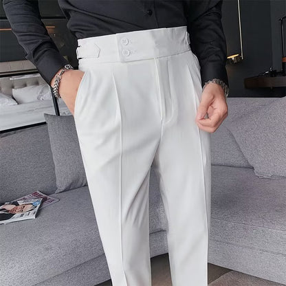Old Money Style High Waist Trousers