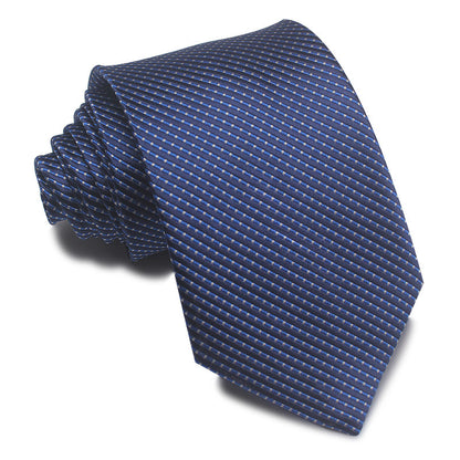 8CM Polyester Jacquard Striped Tie