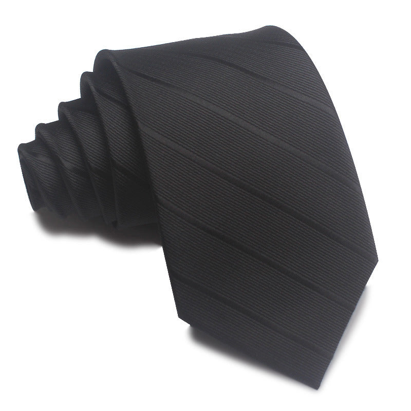 8CM Polyester Jacquard Striped Tie