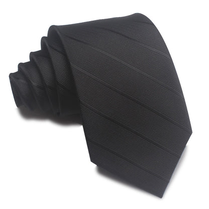 8CM Polyester Jacquard Striped Tie