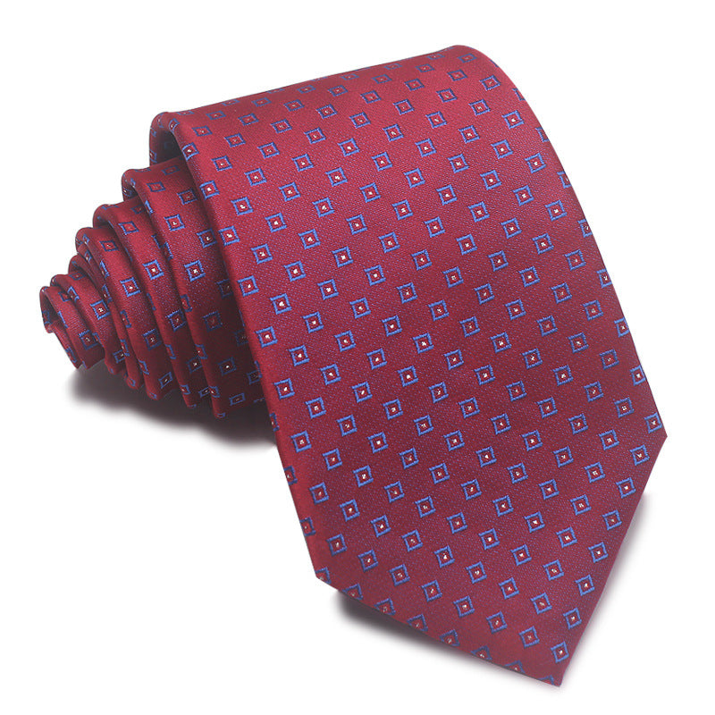 8CM Polyester Jacquard Striped Tie