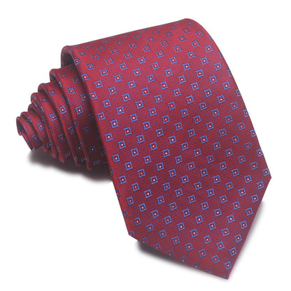 8CM Polyester Jacquard Striped Tie