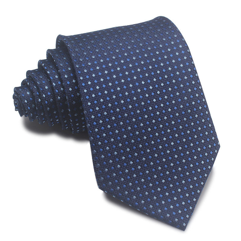 8CM Polyester Jacquard Striped Tie