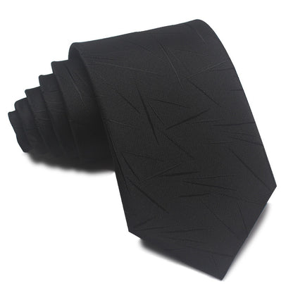 8CM Polyester Jacquard Striped Tie