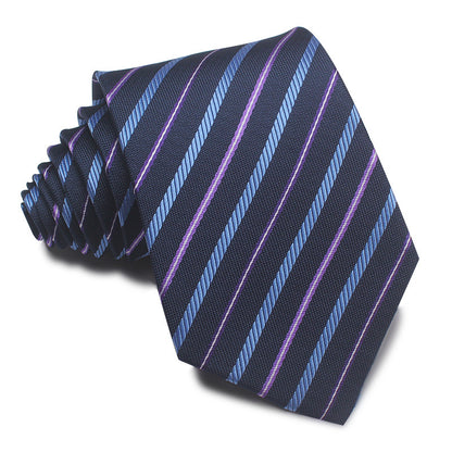 8CM Polyester Jacquard Striped Tie