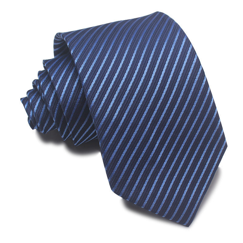 8CM Polyester Jacquard Striped Tie