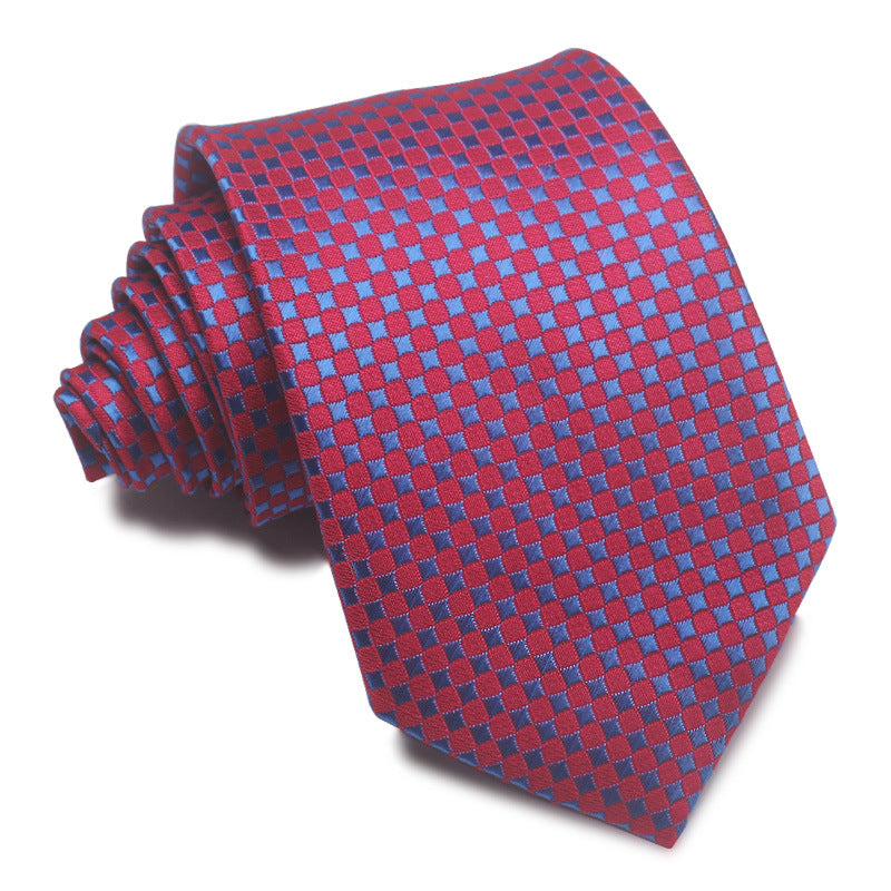 8CM Polyester Jacquard Striped Tie