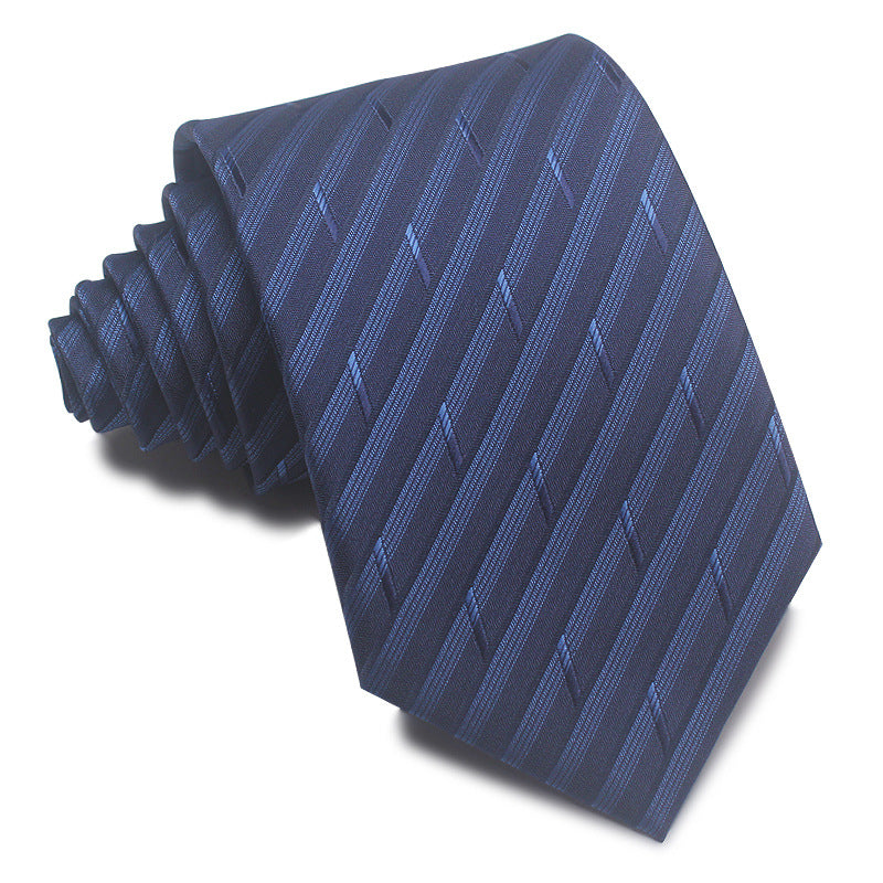 8CM Polyester Jacquard Striped Tie