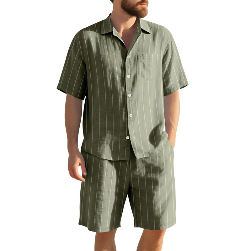 Beach Shorts Two-piece Set (Linen)