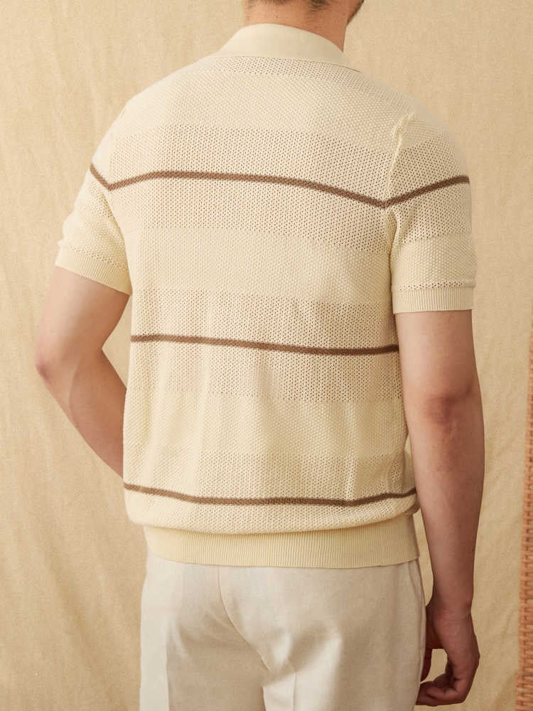 Cotto/ Linen Short Sleeve Knitted Cardigan