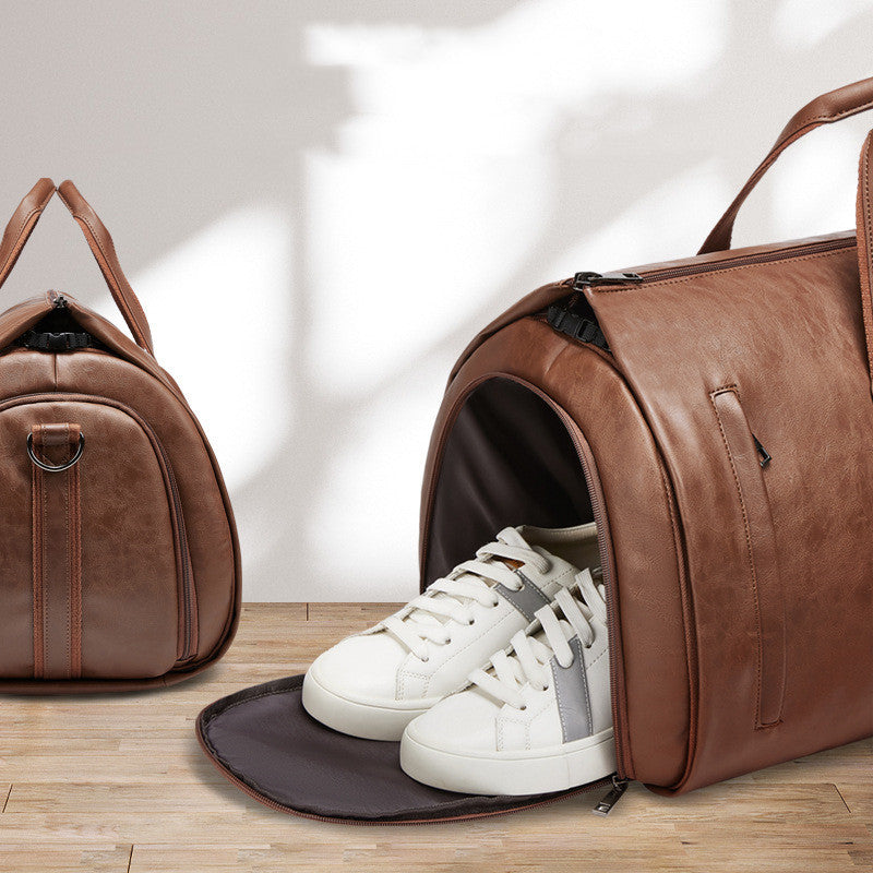 Waterproof Travel Suit Bag For Men (PU Leather)