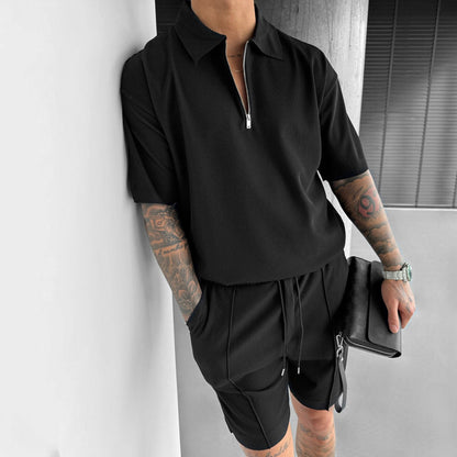 Polo Casual Sleeve / Drawstring Shorts Men&
