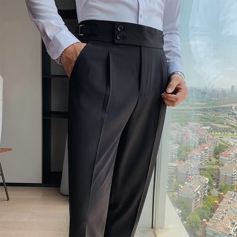 Old Money Style High Waist Trousers