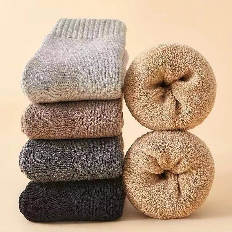Wool Socks With Thick Merino Wool (2 Pairs)
